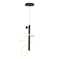 SL6102.403.16 Светильник подвесной ST-Luce Черный/Белый LED 1*16W 3000K САГРАТО 500_191_2946632